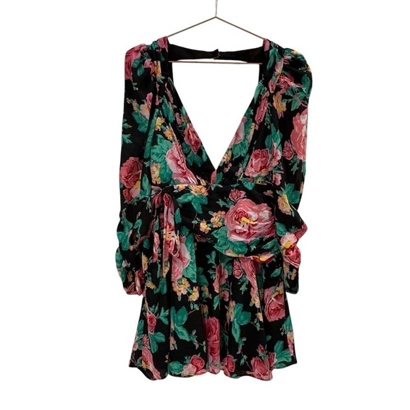 FOR LOVE AND LEMONS June Mini Dress Floral VGUC - Picture 3 of 7